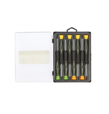 Набор отверток для точных работ в кейсе (2.0×50мм, 2.5×50мм; PH00×50мм, PH0×50мм; T6×50мм, T7×50мм,