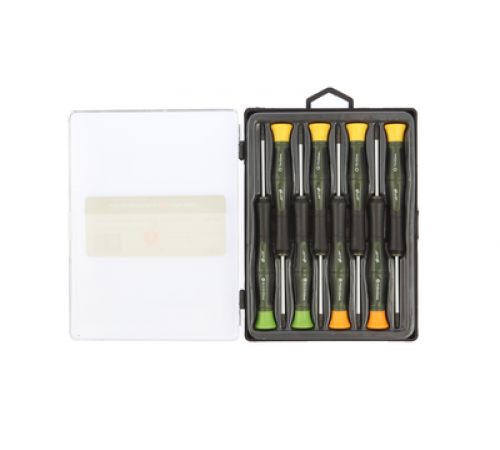 Набор отверток для точных работ в кейсе (2.0×50мм, 2.5×50мм; PH00×50мм, PH0×50мм; T6×50мм, T7×50мм,