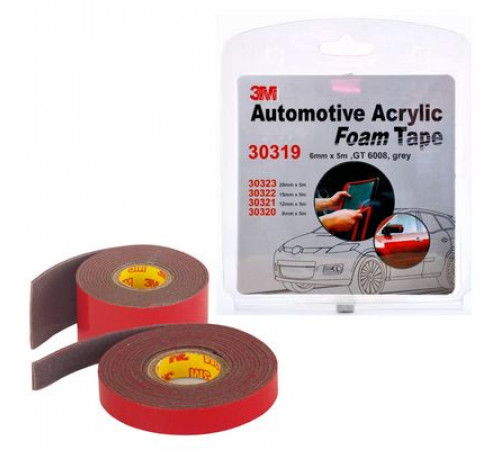 Скотч 3М 30322 двустороний 15мм х 5м 0,8мм