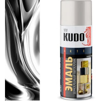Краска универсальная Хром Зеркальный металлик KUDO аэрозоль 520мл (новая формула!!)