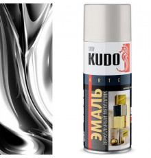 Краска универсальная Хром Зеркальный металлик KUDO аэрозоль 520мл (новая формула!!)