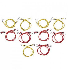 Резинка для крепления багажа 100см*8мм SKYWAY 10шт метал. Крюк