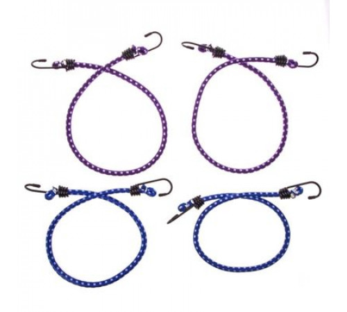 Резинка для крепления багажа 60см*8мм SKYWAY 4шт метал. Крюк