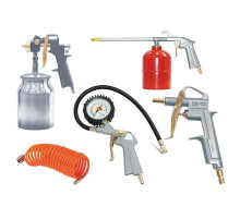 Набор AK-6 5предметов(шланг, продув.пистолет,подкачка шин с маном.,мовильный с н/б,крас) OTRIX