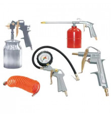 Набор AK-6 5предметов(шланг, продув.пистолет,подкачка шин с маном.,мовильный с н/б,крас) OTRIX