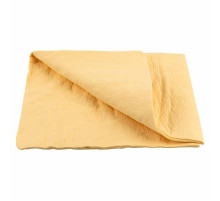 Салфетка замша искусственная 64*43см  SKYWAY большая в пакете