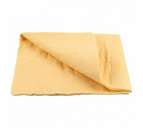 Салфетка замша искусственная 64*43см  SKYWAY большая в пакете