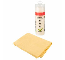 Салфетка замша искусственная 64*43см  SKYWAY большая в тубе