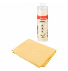 Салфетка замша искусственная 64*43см  SKYWAY большая в тубе