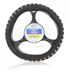 Оплетка на руль "Люкс" (перфорированный серый) М 37-39см ALCA