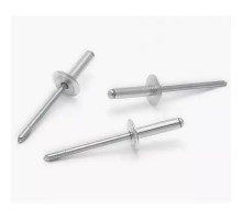 Заклепки вытяжные алюминиевые с широким бортиком D4,0х6 мм (50 шт в пакете) ДТ