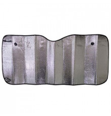 Шторка экран 130*60см на лобовое стекло SKYWAY фольга двусторонняя