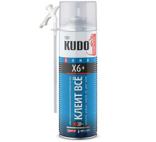 Клей-пена KUDO КЛЕИТ ВСЕ X6+ универсальный всесезонный 650 мл
