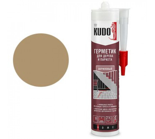 Герметик акриловый KUDO KSK-313 для дерева и паркета Дуб 280 мл