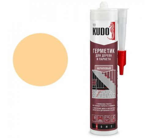 Герметик акриловый KUDO KSK-314 для дерева и паркета Бук 280 мл