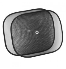 Шторка солнцезащитная экран 44*36 см на присосках черная на боковые стекла  SKYWAY 2 шт