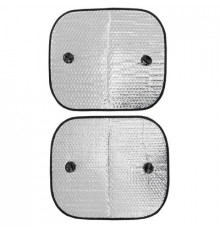 Шторка экран 44*38см на присосках фольга на боковые стекла SKYWAY 2 шт