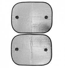 Шторка экран 50*38см на присосках фольга на боковые стекла SKYWAY 2 шт