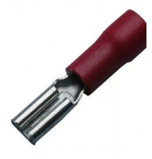 Контакт МАМА 2,8мм изолированный(красный) 100шт REXANT