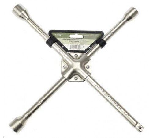 Ключ баллонный крестовой усиленный 17-19-21-22 мм с переходником 19мм-1/2 ДТ