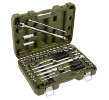 Набор головок 62предм 1/2, 1/4 6-ти гр. пл.кейс ДТ