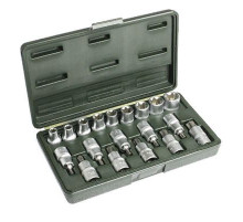 Набор головок со вставками TORX 19пр. 1/2 (E10,E11,E12,E14,E16,E18,E20,E22,E24) ДТ