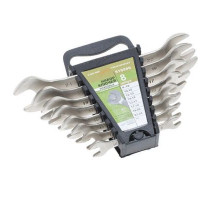 Набор ключей рожковых 08шт. (8х10,10х12,12х13,14х15,13х17,17х19,19х22,22х24) пластик. холдер ДТ