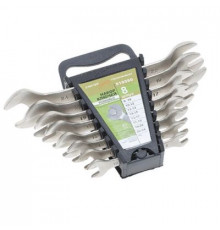 Набор ключей рожковых 08шт. (8х10,10х12,12х13,14х15,13х17,17х19,19х22,22х24) пластик. холдер ДТ