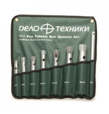 Набор ключей трубчатых штампованных  7шт.(6х7,8х9,10х11,12х13,14х15,16х17,18х19мм+вороток 100мм) ДТ