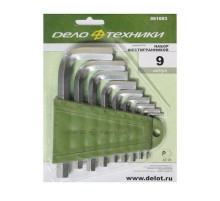 Набор ключей шестигранных 09 шт. коротких (3,4,5,6,7,8,9,10,12мм) ДТ