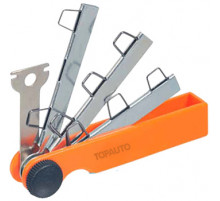 Щупы для свечей зажигания набор 8шт (0,55 - 1,10мм) пластик блистер TOPAUTO