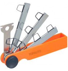 Щупы для свечей зажигания набор 8шт (0,55 - 1,10мм) пластик блистер TOPAUTO