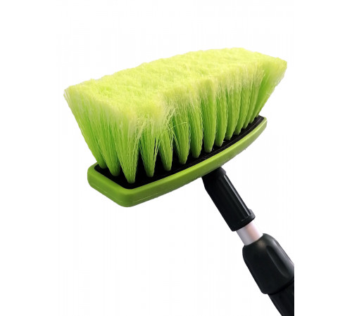 Щетка для мытья  ZIZAY телескопическая длина 1,6 метра с клапаном под воду и краником,овальная