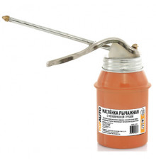 Маслёнка рычажная стальная 125мл со стальной трубкой TOPAUTO