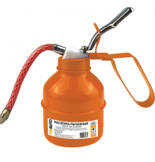 Маслёнка рычажная стальная 500мл с гибким наконечником TOPAUTO