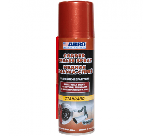 Смазка медная ABRO высокотемпературная, спрей 200 мл. ^