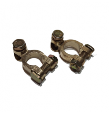 Клеммы АКБ латунь (под зажим провода болтом М6) к-т 2штTOPAUTO