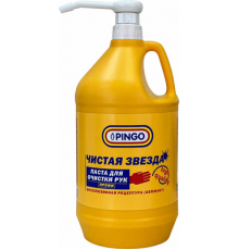 PINGO Средство (паста) для очистки рук Чистая звезда 3.7л канистра с дозатором ~