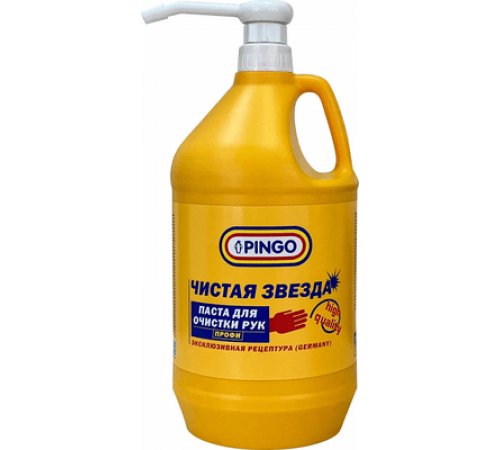 PINGO Средство (паста) для очистки рук Чистая звезда 3.7л канистра с дозатором ~