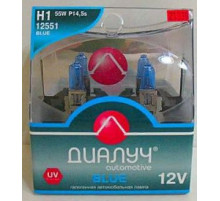 Лампы H1 12V 55W P14,5s к-т BLUE Диалуч белый свет ЛЧ154