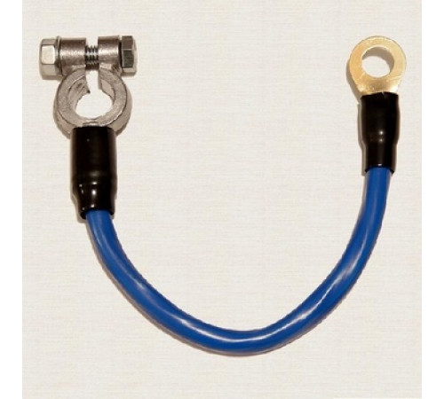 Клемма АКБ (-) свинец с проводом 0.35м d12 S25 TOPAUTO