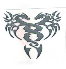 Наклейка металл Драконы