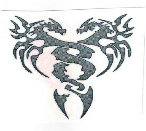 Наклейка металл Драконы
