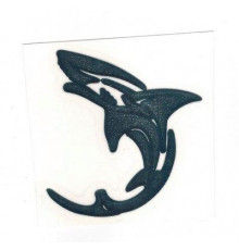 Наклейка металл Акула