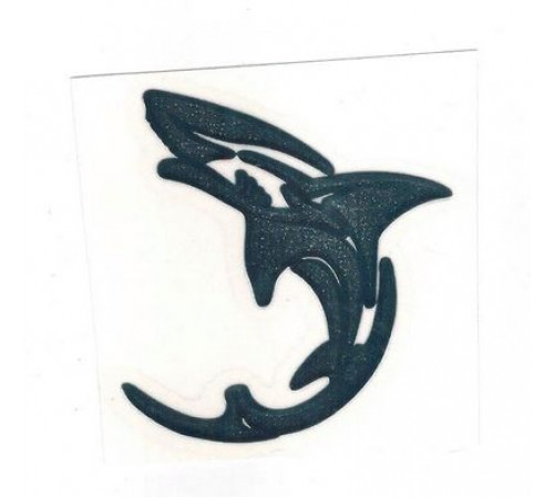 Наклейка металл Акула