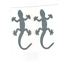 Наклейка металл Ящерица