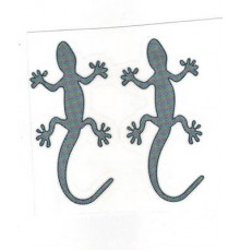 Наклейка металл Ящерица