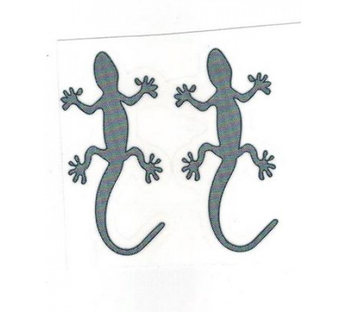 Наклейка металл Ящерица