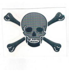 Наклейка металл Веселый роджер-2