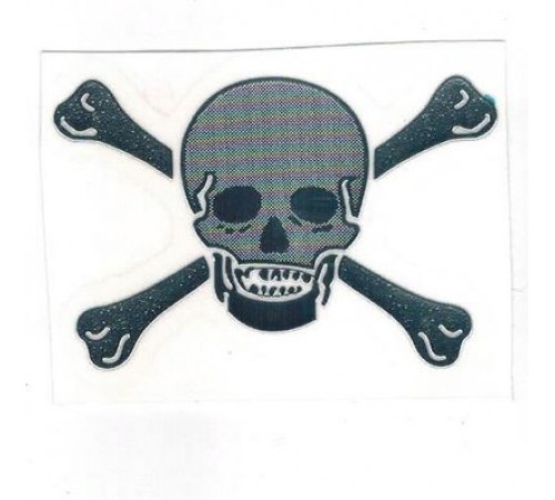 Наклейка металл Веселый роджер-2